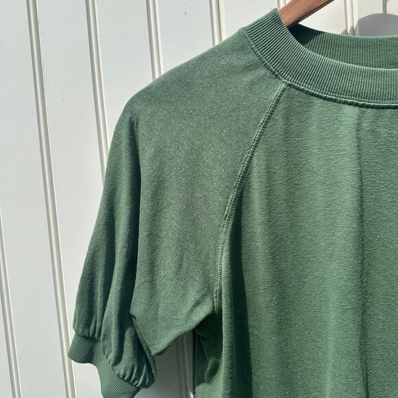Jungmaven Short Sleeve Raglan Tee T-Shirt Top Small Hunter Green 55% Hemp EUC - Picture 9 of 13